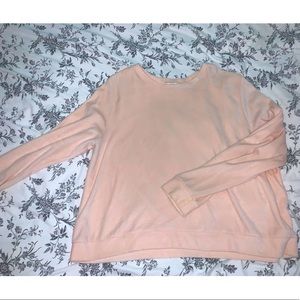 Forever 21 plus Pink velvet light sweater